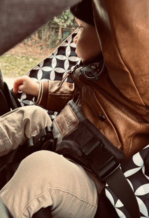 Hamak do wózka dziecięcego z pasami bezpieczeństwa Dino