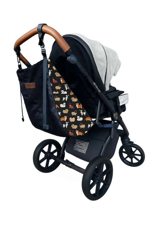 Hamak do wózka dziecięcego z pasami bezpieczeństwa Dogs