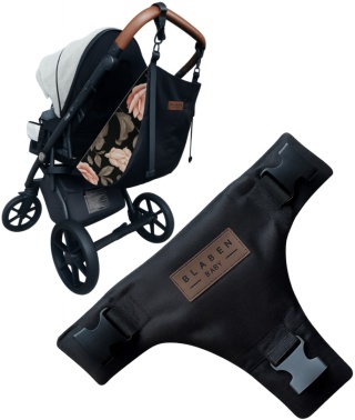 Hamak do wózka dziecięcego z pasami bezpieczeństwa Rose